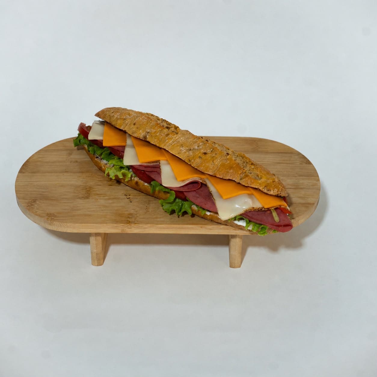 Double Cheese Salam Sandviç
